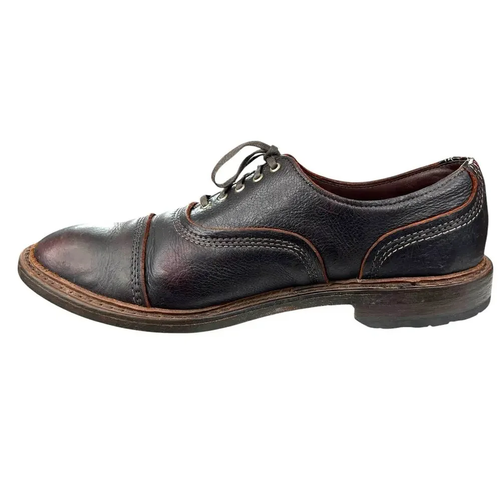 Allen Edmonds Men’s Overlord Brown Leather Cap Toe Oxford Size US 10 D
